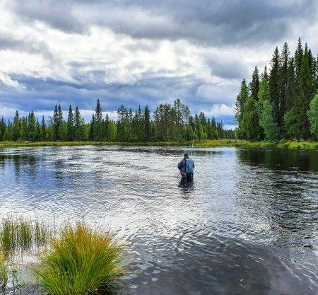 Fishing camp in Swedish Lapland